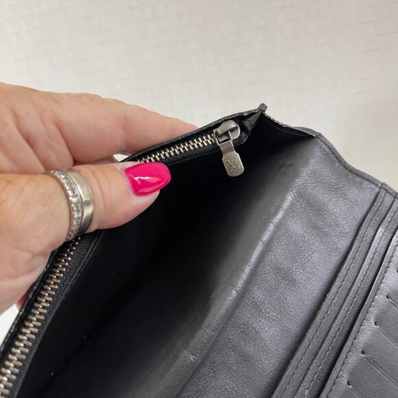 Louis Vuitton Damier Graphite Portefeuille Brazza N62665 Black Wallet - Picture 5 of 7